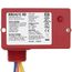 Enclosed Pilot Relay, 10A SPDT w/ 24 Vac/DC/120-277 Vac Coil, Red Housing