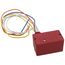 Enclosed Pilot Relay, 10A SPDT w/ 24 Vac/DC/120-277 Vac Coil, Red Housing