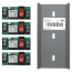 2.75" x 6" Track Mount Pilot Relays, 15 Amp SPST & Override, with 24 VAC/DC Coil (Four Relays)