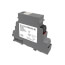 DIN Rail Mount Relay 10 Amp DPDT w/ Override, 24 VAC/DC Coil