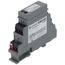 DIN Rail Mount Relay, 10A DPDT + Override, 24 Vac/dc Coil