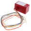 Enclosed Pilot Relay w/ Red Housing, 10 Amp, SPDT, 1/3 HP, 10-30 Vac/DC/120 Vac Coil
