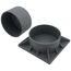 3" Heat Pump Riser 2-Piece (Gray)