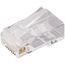 RJ45-6100 CAT6 RJ45 Pass-Through Connectors (Pack of 100)