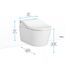 CWT4474547CMFGA#MS Washlet + Rp Wall Hung D Shape Toilet w/ RW Bidet Seat & Duofit In Wall 1.28 & 0.9 GPF Auto Dual Flush Tank System (Matte Silver)