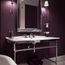Viaggio C-Spout Widespread Bathroom Faucet w/ Low Spout, Metal Lever Handles (Polished Nickel), A1408LMPN-2