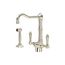 Acqui Single Hole Column Spout Kitchen Faucet w/ Side Spray, Metal Lever Handle (Polished Nickel), A1679LMWSPN-2