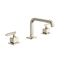 Apothecary Widespread Bathroom Faucet With U-Spout, Metal Lever Handles (Polished Nickel), AP09D3LMPN