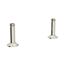 Perrin and Rowe Georgian Era Bridge Faucet Straight Deck Unions (Polished Nickel)