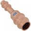 1/2" x 1/4" OD ACR Copper Press Reducing Coupling