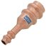 5/8" x 1/4" OD ACR Copper Press Reducing Coupling