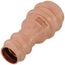 1-1/8" x 3/4" OD ACR Copper Press Reducing Coupling
