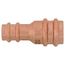 1-1/8" x 3/4" OD ACR Copper Press Reducing Coupling
