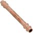 1/4" OD ACR Copper Press Extended Length Coupling, No-Stop