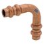 1/4" OD ACR Copper Press Long Radius 90-Degree Elbow