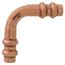 1/4" OD ACR Copper Press Long Radius 90-Degree Elbow