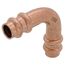 3/8" OD ACR Copper Press Long Radius 90-Degree Elbow
