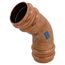 1-3/8" OD ACR Copper Press Long Radius 45-Degree Street Elbow
