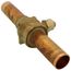 1-3/8" OD FTG Cyclemaster Multi-Split Ball Valve w/ Access Port
