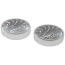 Hot and Cold Acrylic Chrome Button Replacement Kit for 2 Handle Knobs (Pack Of 2), RP18373