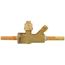 3/8" OD FTG Cyclemaster Multi-Split Ball Valve w/ Access Port & Insulation