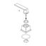 Vero Roman Tub Lever Handle Assembly -Hot (Stainless), RP63355SS