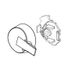 Compel Temperature Knob & Cover, 17 Series (Chrome), RP73380