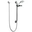 Commercial HDF 1-Setting Hand Shower w/ Grab Bar & Elbow (Stainless & White), RPW324HDF