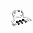 Double Wire Belly Band 5.6" Dia. Motor Mounting Kit, 87256066