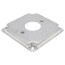 4" Square Surface Cover for One Single Flush Receptacle