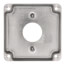 4" Square Surface Cover for One Single Flush Receptacle