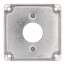 4" Square Surface Cover for One Single Flush Receptacle