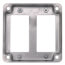 4" Square Surface Cover for Two Ground Fault Receptacles