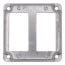 4" Square Surface Cover for Two Ground Fault Receptacles
