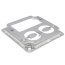 4" Square Surface Cover for One Ground Fault Receptacle & One Duplex Flush Receptacle