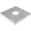 4-11/16" Square Surface Cover for One Single Flush Receptacle