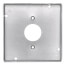 4-11/16" Square Surface Cover for One Single Flush Receptacle