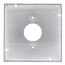 4-11/16" Square Surface Cover for One Single Flush Receptacle