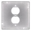 4-11/16" Square Surface Cover for One Duplex Flush Receptacle