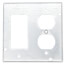 4-11/16" Square Surface Cover for One Ground Fault Receptacle and One Duplex Receptacle