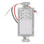 Preset Countdown Time Switch, 7 Button - White