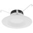 6" Performance 5 CCT Selectable Round LED Recessed Downlight, Smooth Trim - White (11W)