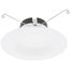 6" Performance 5 CCT Selectable Round LED Recessed Downlight, Baffle Trim - White (11W)