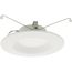 6" LED Recessed Retrofit Downlight, 8W, 3000K, 90 CRI, Round Baffle Trim (White)