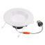 6" Performance 5 CCT Selectable Round LED Recessed Downlight, Smooth Trim - White (9W)