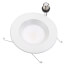 6" Performance 5 CCT Selectable Round LED Recessed Downlight, Smooth Trim - White (9W)