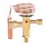 CO Series 3/8" x 1/2" x 1/4" Flare-Solder-Solder Changeable Orifice R-134A Thermal Expansion Valve w/ 60" Capillary