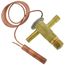 CV Series 3/8" x 1/2" x 1/4" Solder R-22 Thermal Expansion Valve w/ Check Valve, 60" Capillary (6 Ton)