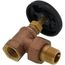 1/2" (FIP x Male Union) Hot Water Angle Radiator Valve