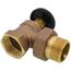 1-1/4" (FIP x Male Union) Hot Water Angle Radiator Valve
